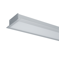 LED PROFILES RECESSED MOUNTING S48 32W 4000K 1500MM GREY+EMERGENCY KIT