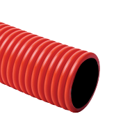 FLEXIBLE DOUBLECOAT CORRUGATED PIPE Ф52/Ф63 RED            