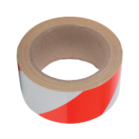 520BRSSHD SIGNAL TAPE 100M/50MM RED-WHITE